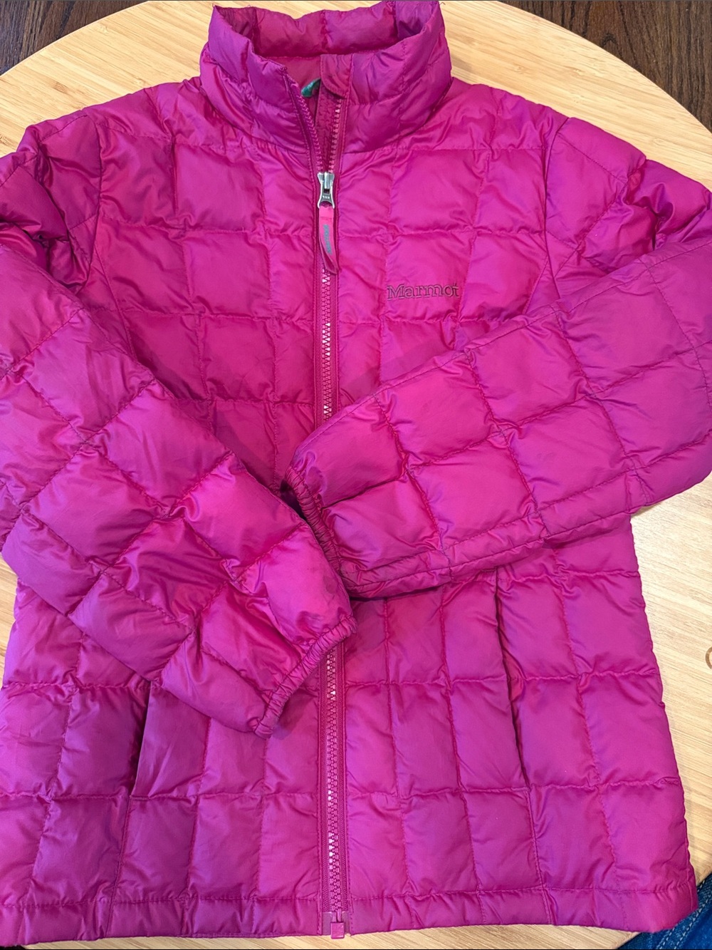 Marmot Girls' Bright Magenta Lightweight Puffer Jacket
